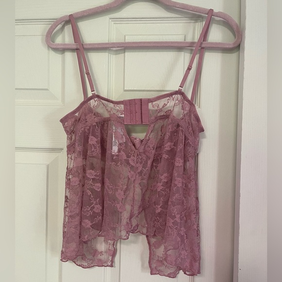 Out From Under Dusty Rose Lace Tank Top XL NWOT - Picture 4 of 4